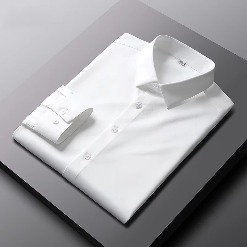 Men’s Wrinkle-Resistant Non-Iron Long Sleeve Shirt – Smart Business & Casual Wear - Image 6